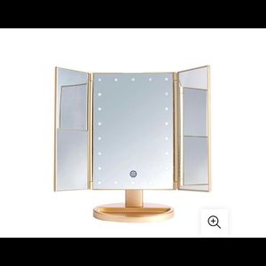 LED gold mirror with usb